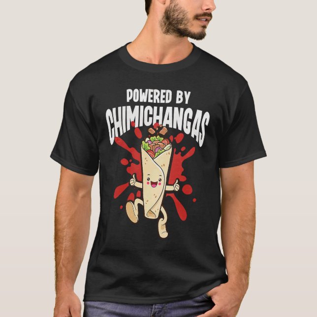 Camiseta Powered By Chimichangas (Anverso)