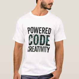 Camiseta Powered By Code and Creativity Tech Circuit T-shir