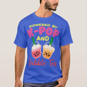 Camiseta Powered By K-Pop And Bubble Tea K-Drama Korean K-P