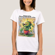 Camiseta Powered by Photosynthesis & Coffee