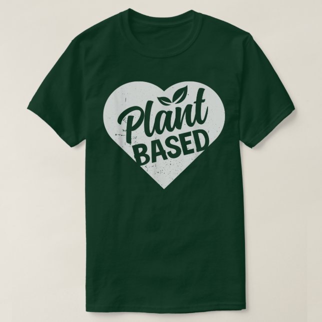 Camiseta Powered By Plant Based Diet Vegan Life Funny Veget (Diseño del anverso)