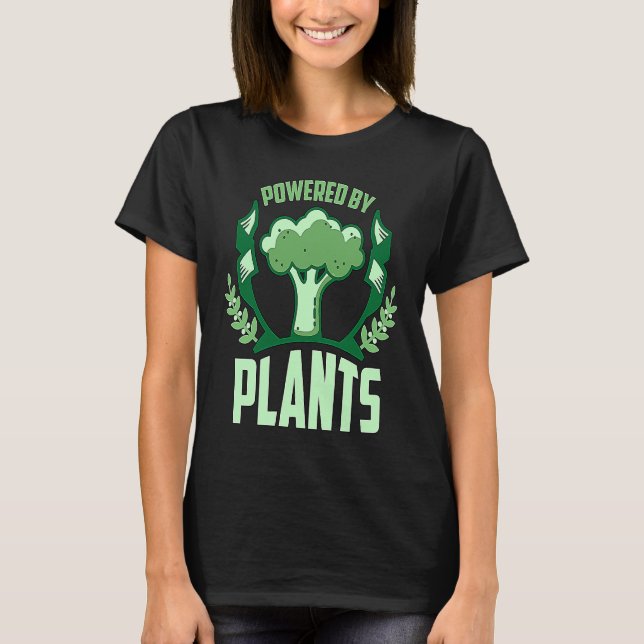 Camiseta Powered By Plants Veganism Plant Based Lifestyle V (Anverso)