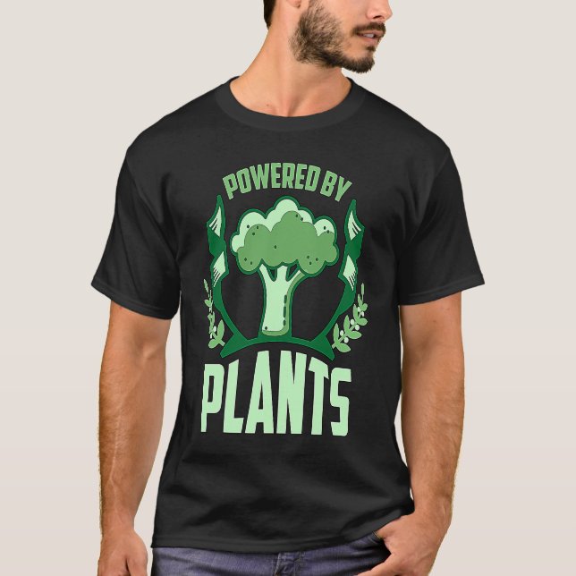 Camiseta Powered By Plants Veganism Plant Based Lifestyle V (Anverso)