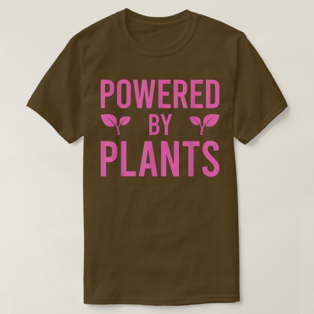 Camiseta Powered By Plants Vegetarian Vegan Workout Plant P (Diseño del anverso)