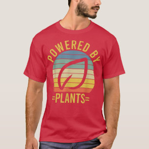 Camiseta Powered By Plants Vegetarian Vegan Workout Plant P