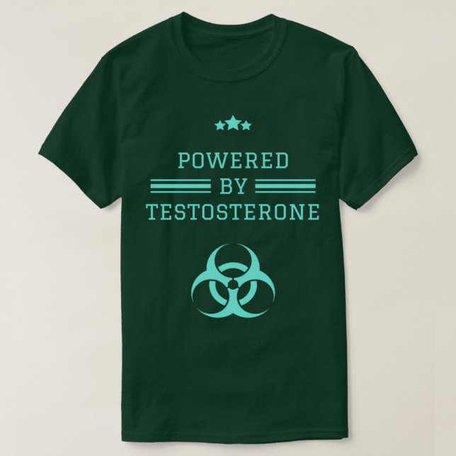 Camiseta Powered By Testosterone (Diseño del anverso)