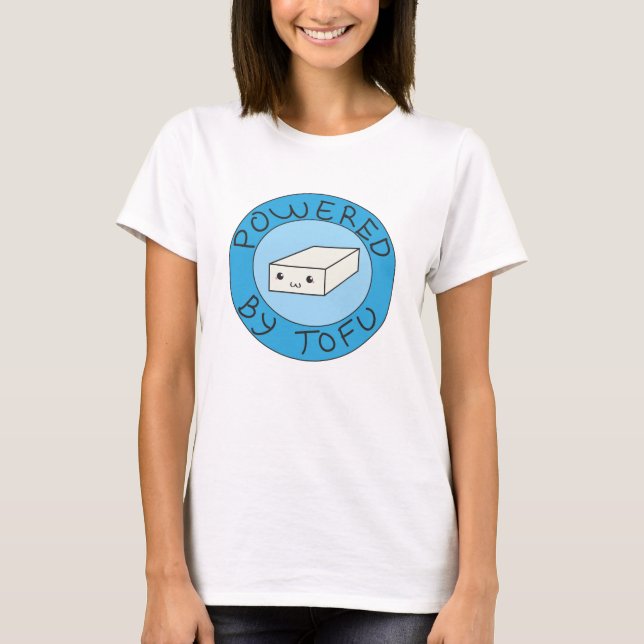 Camiseta Powered by tofu (Anverso)