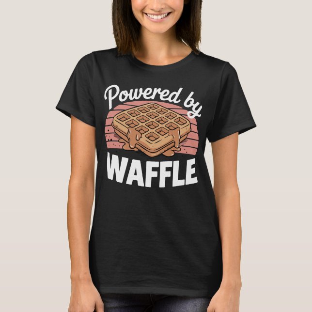 Camiseta Powered By Waffle (Anverso)