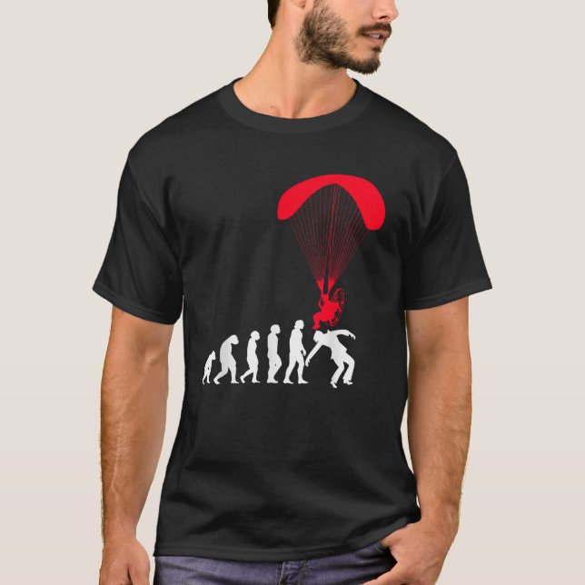 Camiseta Powered Paramotor Funny Paragliding Evolution Para (Anverso)
