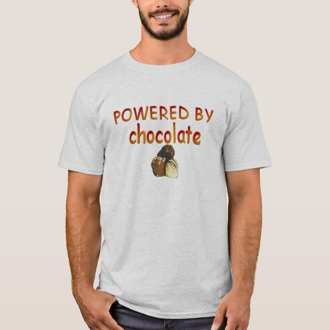 Camiseta *Powered por el chocolate (Anverso)