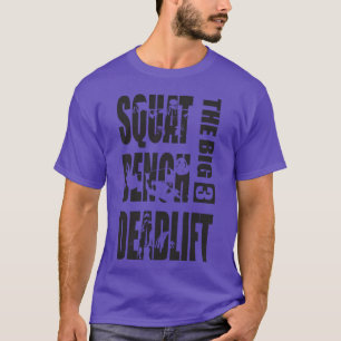 Camiseta Powerlifting Big 3 Sentadilla Banco Peso Muerto