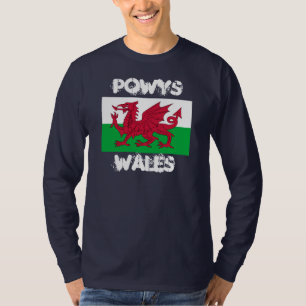 Camiseta Powys, Gales con bandera galesa