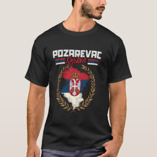 Camiseta Pozarevac Serbia Viajes Bandera Serbia Mapa Srbija