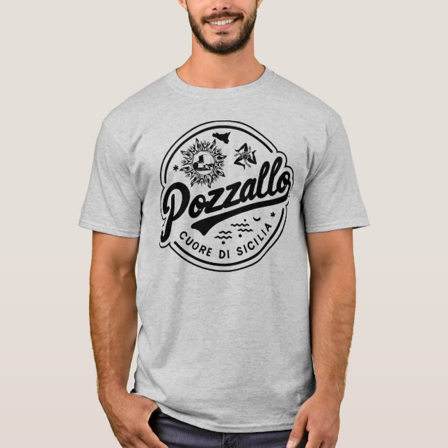 Camiseta Pozzallo Cuore Di Sicilia Sicilian (Anverso)