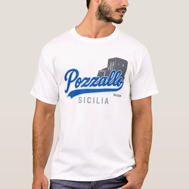 Camiseta Pozzallo Sicilia Sicilian  T-Shirt (Anverso)