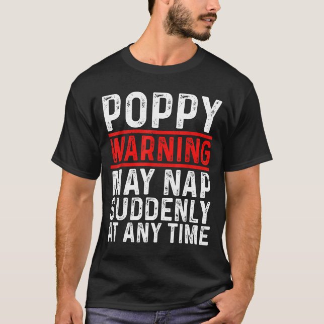 Camiseta Ppy Warning May Nap Suddenly At Any Time For Grand (Anverso)