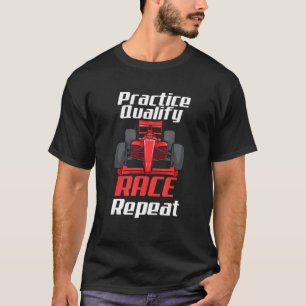 Camiseta Práctica Calificar Race Repetir Coche Carreras Car
