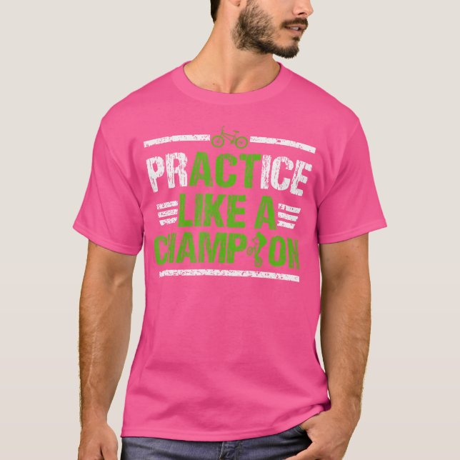 Camiseta Práctica De Bicicletas Bmx Como Campeón (Anverso)