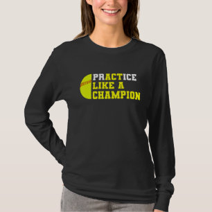 Camiseta Práctica De Softbol Como Un Campeón De Cocina