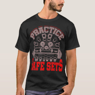Camiseta Práctica Segura Establece El Resaltado Del Peso De