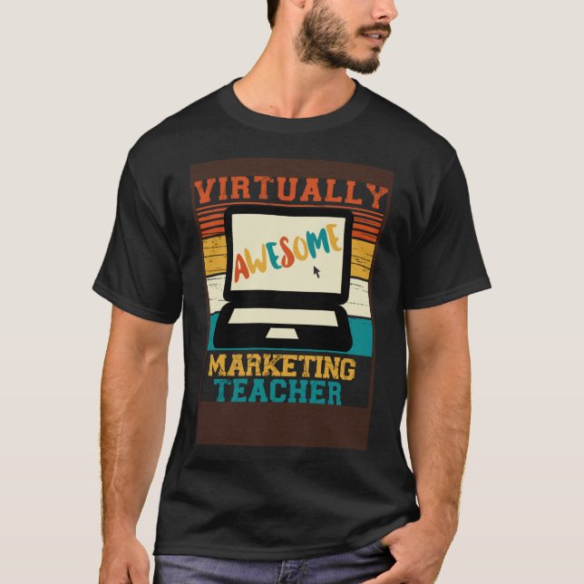 Camiseta Prácticamente asombroso profesor de marketing Retr (Anverso)
