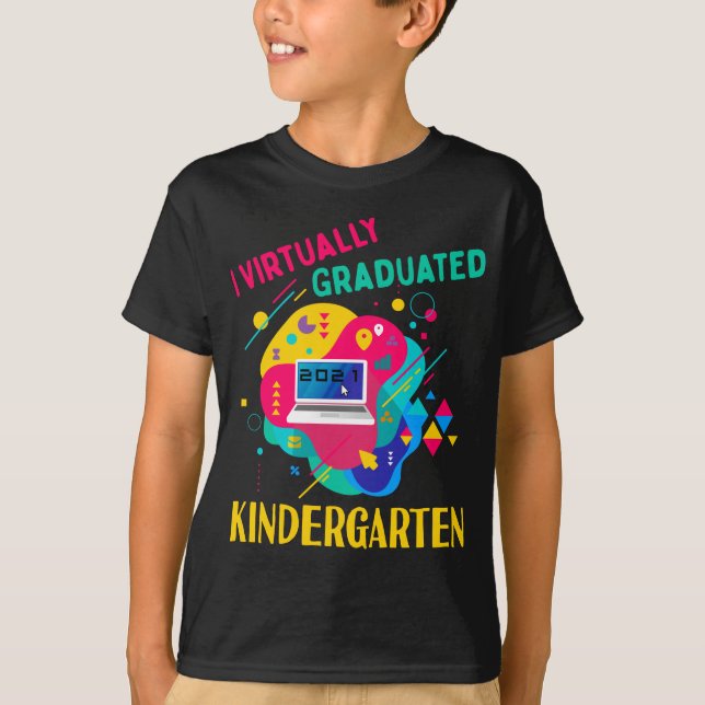 Camiseta Prácticamente Gradué El Jardín De Niños En La Cami (Anverso)