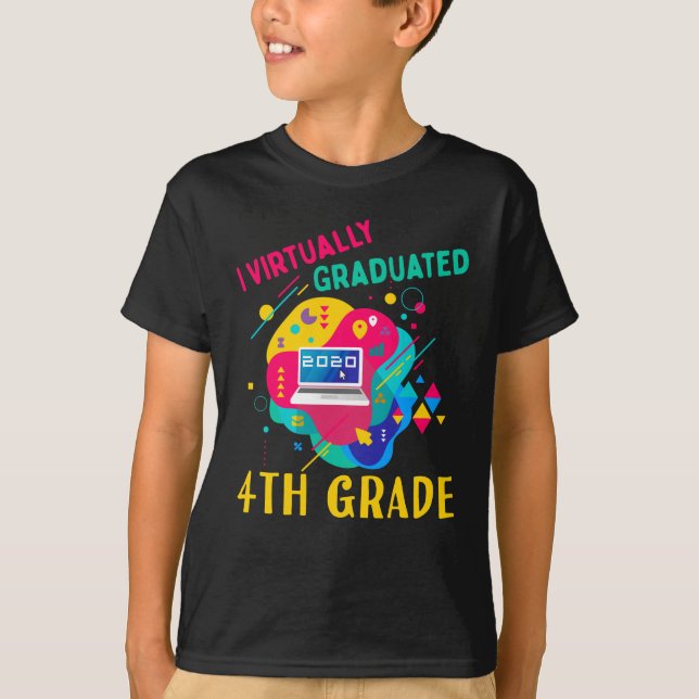 Camiseta Prácticamente me gradué en 4º grado en 2020 (Anverso)