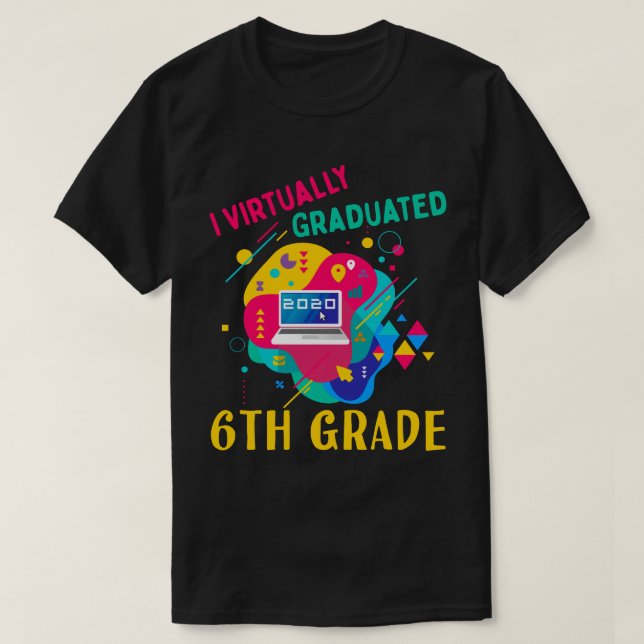 Camiseta Prácticamente me gradué en 6º grado en 2020 (Diseño del anverso)