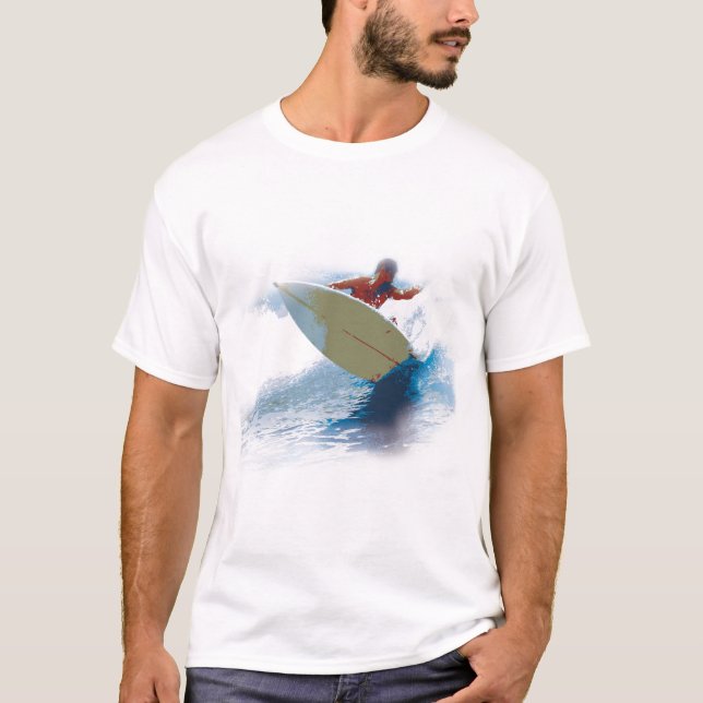 Camiseta Practicando surf, verano de California (Anverso)