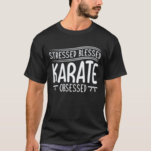 Camiseta Practicante clásico de karate estudiante aprendiz  (Anverso)