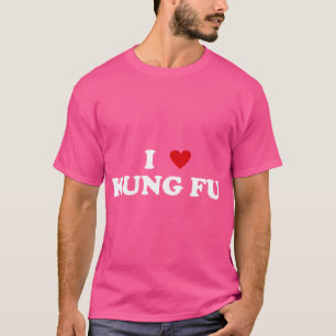Camiseta Practicante de I Heart Kung Fu - Amo Kung Fu