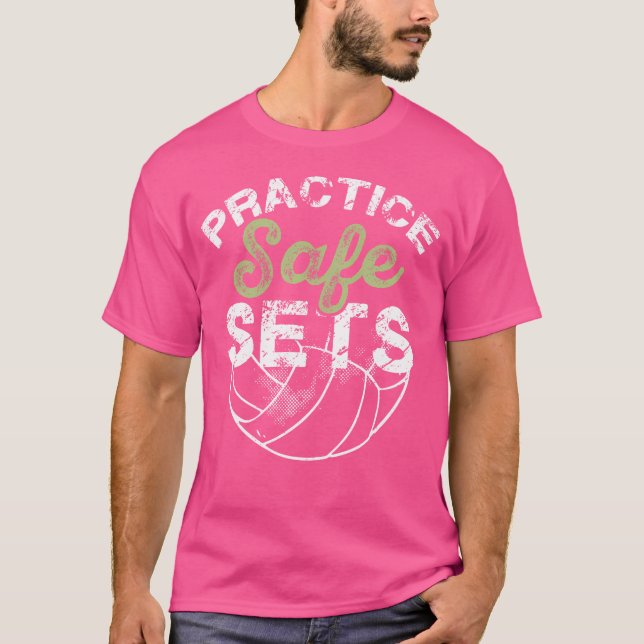 Camiseta Practicar juego seguro de voleibol (Anverso)