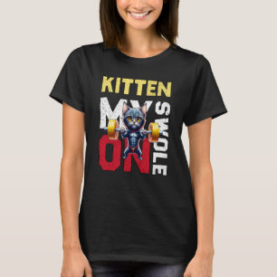 Camiseta Practicar Kitten Mi Reloj En El Retro De Taller Ca