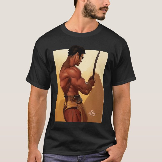 Camiseta Practice More Arnis Kali Escrima by Artist Don Cas (Anverso)
