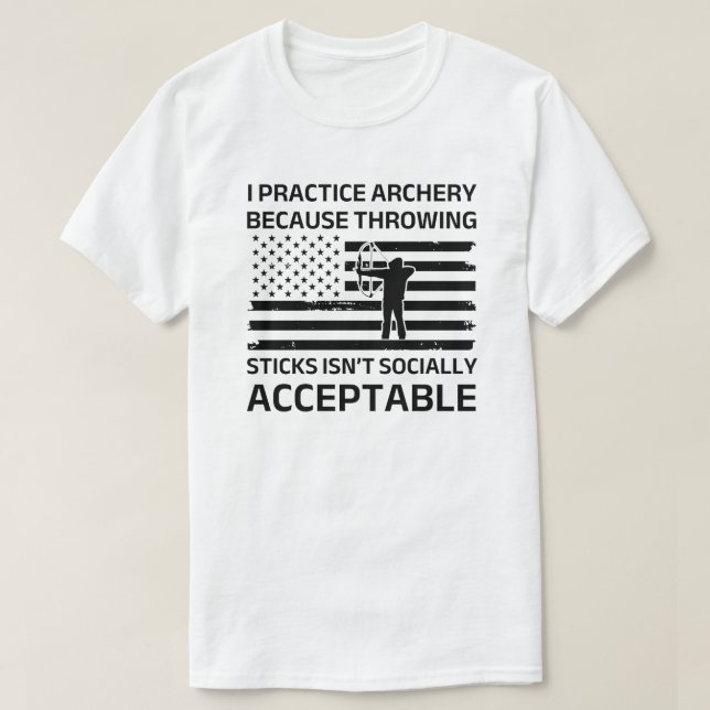 Camiseta Practico Arco | Arco divertido (Diseño del anverso)