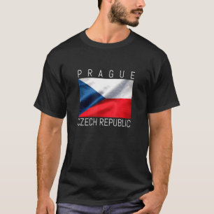 Camiseta Praga Bonita Bandera De La República Checa