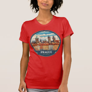 Camiseta "Praga de estilo vintage"