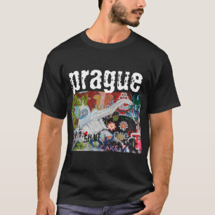 Camiseta Praga República Checa. Arte callejero graffiti gen