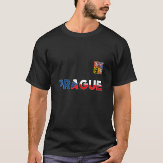 Camiseta Praga República Checa Bandera Del Corazón Escudo D