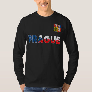 Camiseta Praga República Checa Bandera Del Corazón Escudo D