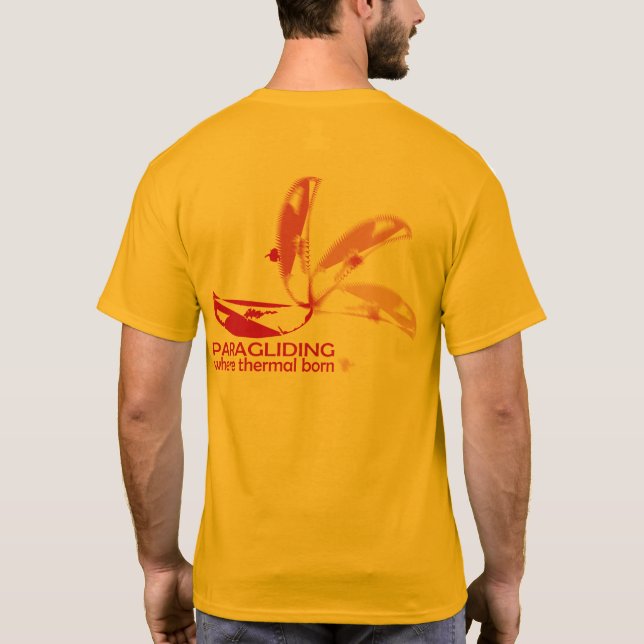 Camiseta PRAGLIDING where Thermal born (Reverso)