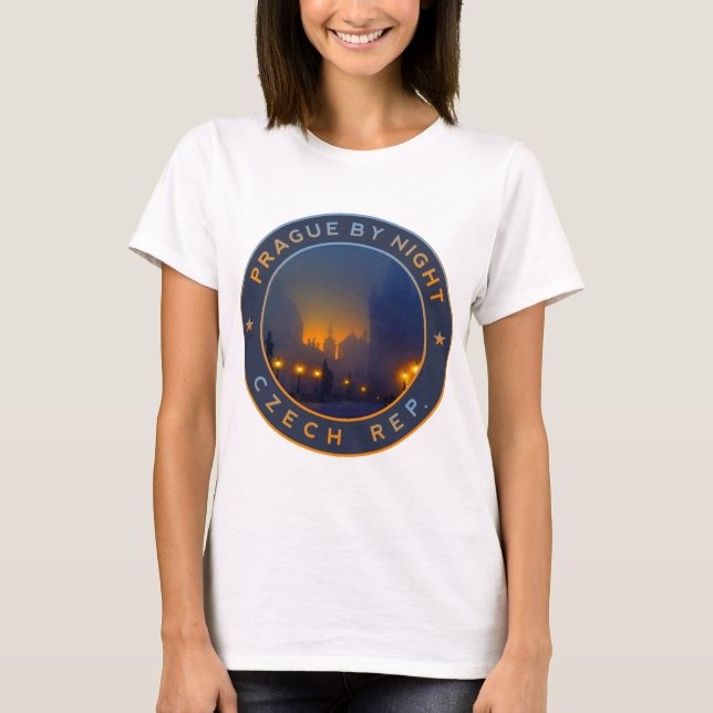 Camiseta Praha de noche (Anverso)