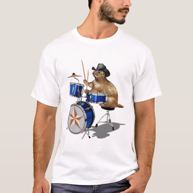 Camiseta Prairie Dog Drummer (Anverso)