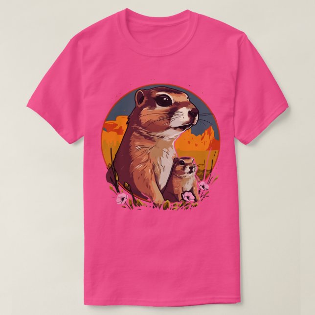 Camiseta Prairie Dog Fathers Day (Diseño del anverso)