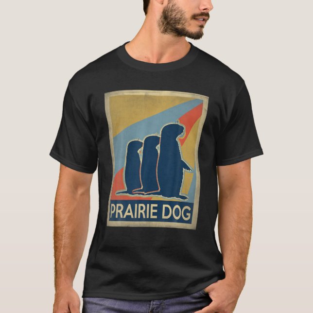 Camiseta Prairie Perro de estilo vintage (Anverso)