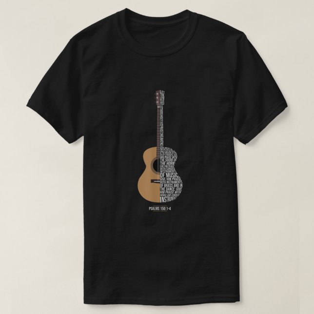 Camiseta Praise Him With The Strings Psalm  (Diseño del anverso)