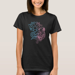 Camiseta Prana Yoga Espiritual Mandala Flor Lotus Bohemiana