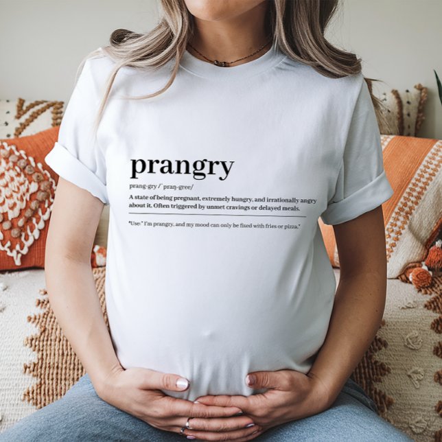 Camiseta Prangry Pregnancy Tee Baby Shower Gift (Subido por el creador)