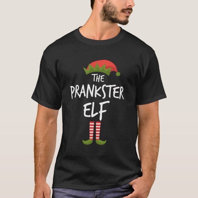 Camiseta Prankster Elf Matanza Navidades familiares parte (Anverso)