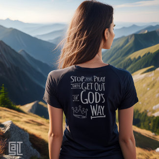 Camiseta Pray and God’s Way Christian Inspirational